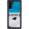 NFL Carolina Panthers White Striped Galaxy Note 10 Waterproof Case