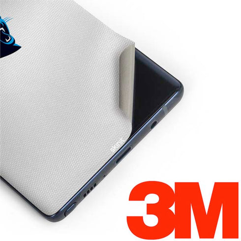 NFL Carolina Panthers White Striped Galaxy Note 9 Skin