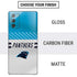 NFL Carolina Panthers White Striped Galaxy Note20 5G Skin