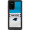 NFL Carolina Panthers White Striped Galaxy Note20 5G Waterproof Case