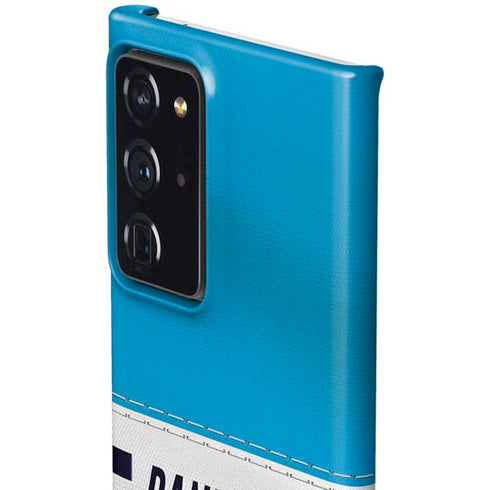 NFL Carolina Panthers White Striped Galaxy Note20 Ultra 5G Lite Case