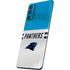 NFL Carolina Panthers White Striped Galaxy S20 Fan Edition Skin