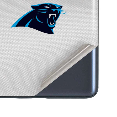 NFL Carolina Panthers White Striped Galaxy S20 Fan Edition Skin