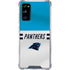 NFL Carolina Panthers White Striped Galaxy S20 FE Clear Case