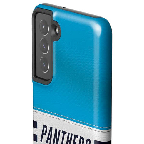 NFL Carolina Panthers White Striped Galaxy S21 5G Pro Case
