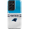 NFL Carolina Panthers White Striped Galaxy S21 Ultra 5G Pro Case