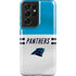 NFL Carolina Panthers White Striped Galaxy S21 Ultra 5G Pro Case