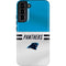 NFL Carolina Panthers White Striped Galaxy S22 Plus Pro Case