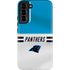 NFL Carolina Panthers White Striped Galaxy S22 Plus Pro Case