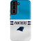 NFL Carolina Panthers White Striped Galaxy S22 Pro Case