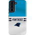NFL Carolina Panthers White Striped Galaxy S22 Pro Case