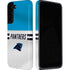 NFL Carolina Panthers White Striped Galaxy S22 Pro Case