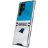 NFL Carolina Panthers White Striped Galaxy S22 Ultra Clear Case