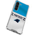 NFL Carolina Panthers White Striped Galaxy S23 Clear Case