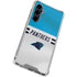 NFL Carolina Panthers White Striped Galaxy S23 FE Clear Case