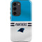NFL Carolina Panthers White Striped Galaxy S23 Pro Case
