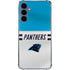 NFL Carolina Panthers White Striped Galaxy S24 Clear Case