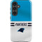 NFL Carolina Panthers White Striped Galaxy S24 Impact Case