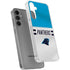 NFL Carolina Panthers White Striped Galaxy S24 Plus Clear Case