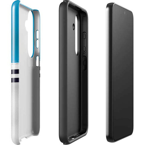 NFL Carolina Panthers White Striped Galaxy S24 Plus Impact Case