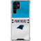 NFL Carolina Panthers White Striped Galaxy S24 Ultra Clear Case