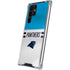 NFL Carolina Panthers White Striped Galaxy S24 Ultra Clear Case
