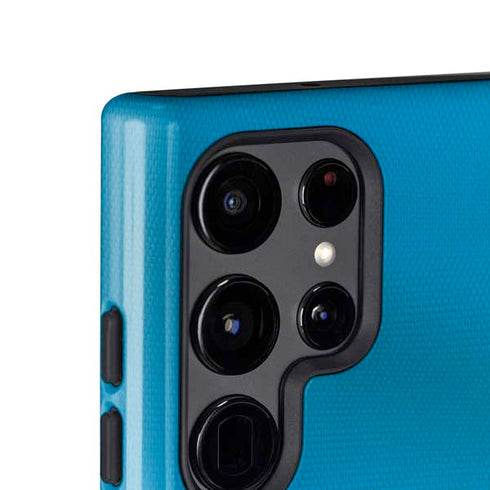 NFL Carolina Panthers White Striped Galaxy S24 Ultra Impact Case