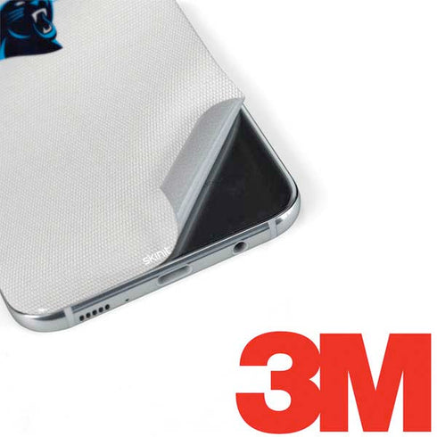 NFL Carolina Panthers White Striped Galaxy S8 Plus Skin