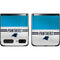 NFL Carolina Panthers White Striped Galaxy Z Flip Skin
