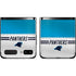 NFL Carolina Panthers White Striped Galaxy Z Flip Skin