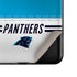 NFL Carolina Panthers White Striped Galaxy Z Flip Skin