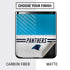 NFL Carolina Panthers White Striped Galaxy Z Flip Skin