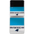 NFL Carolina Panthers White Striped Galaxy Z Flip3 5G Skin