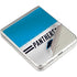 NFL Carolina Panthers White Striped Galaxy Z Flip3 5G Skin