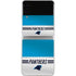 NFL Carolina Panthers White Striped Galaxy Z Flip4 5G Skin