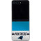 NFL Carolina Panthers White Striped Galaxy Z Flip5 5G Skin