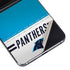 NFL Carolina Panthers White Striped Galaxy Z Flip5 5G Skin