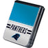 NFL Carolina Panthers White Striped Galaxy Z Flip5 5G Skin