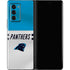 NFL Carolina Panthers White Striped Galaxy Z Fold2 5G Skin