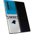 NFL Carolina Panthers White Striped Galaxy Z Fold2 5G Skin