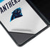 NFL Carolina Panthers White Striped Galaxy Z Fold4 5G Skin