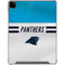 NFL Carolina Panthers White Striped iPad Pro 12.9in (2020) Clear Case