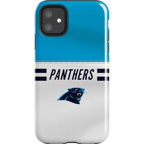 NFL Carolina Panthers White Striped iPhone 11 Impact Case