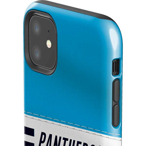 NFL Carolina Panthers White Striped iPhone 11 Impact Case