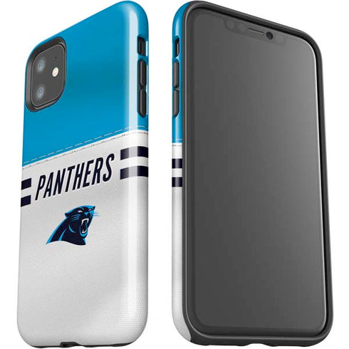 NFL Carolina Panthers White Striped iPhone 11 Impact Case