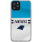 NFL Carolina Panthers White Striped iPhone 11 Pro Clear Case