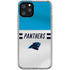NFL Carolina Panthers White Striped iPhone 11 Pro Clear Case