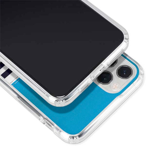NFL Carolina Panthers White Striped iPhone 11 Pro Clear Case