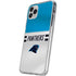 NFL Carolina Panthers White Striped iPhone 11 Pro Clear Case