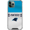 NFL Carolina Panthers White Striped iPhone 11 Pro Max Clear Case